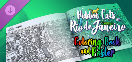 Игра Hidden Cats in Rio de Janeiro - Printable PDF Coloring Book and Poster