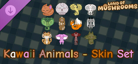 Игра Kawaii Animals - Skin Set - Land of Mushrooms
