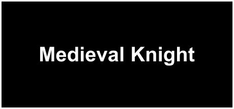 Игра Medieval Knight