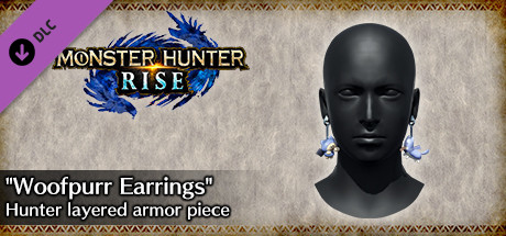 Игра MONSTER HUNTER RISE - "Woofpurr Earrings" Hunter layered armor piece
