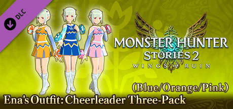 Игра Monster Hunter Stories 2: Wings of Ruin - Ena's Outfits: Cheerleader Three-Pack (Blue/Orange/Pink)