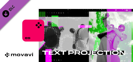 Игра Movavi Video Editor 2024 - Text Projection Overlay Pack