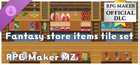 Игра RPG Maker MZ - Fantasy store items tile set