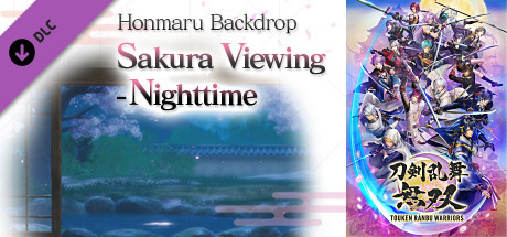 Игра Touken Ranbu Warriors - Honmaru Backdrop "Sakura Viewing - Nighttime"