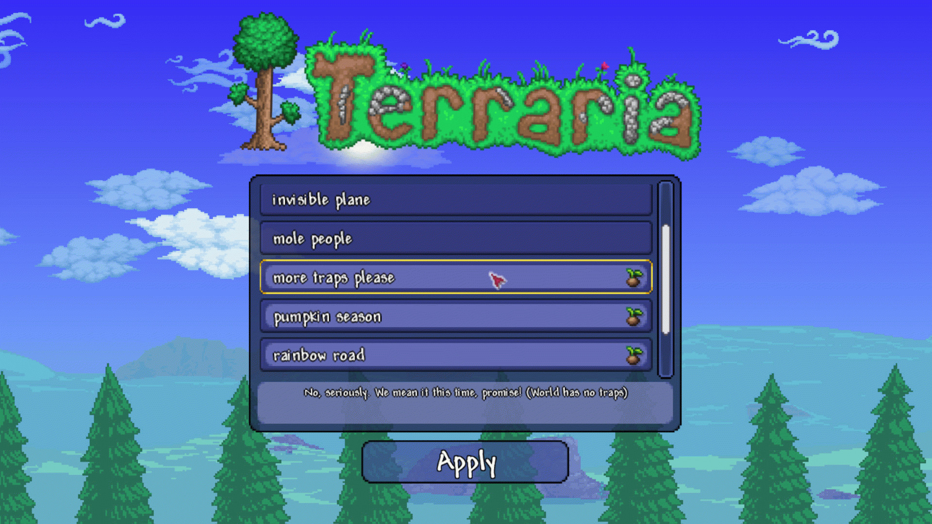 Новое обновление Terraria убирает путаницу с секретными зёрнами мира, возвращает классический крафт и добавляет хоткей, о котором я мечтал годами