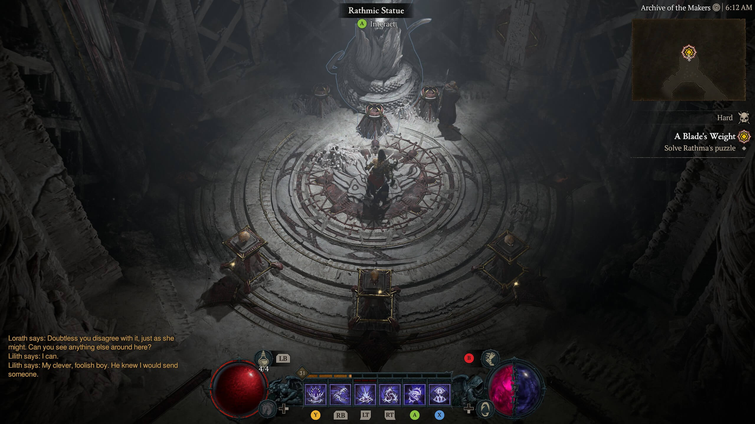 Как решить загадку Ратмы в Diablo 4