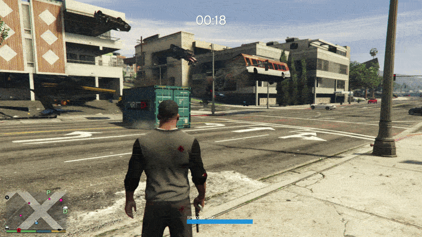 В GTA 5 теперь можно вызывать с неба лайнеры и лодки – и я роняю их прямо на перекрёстки