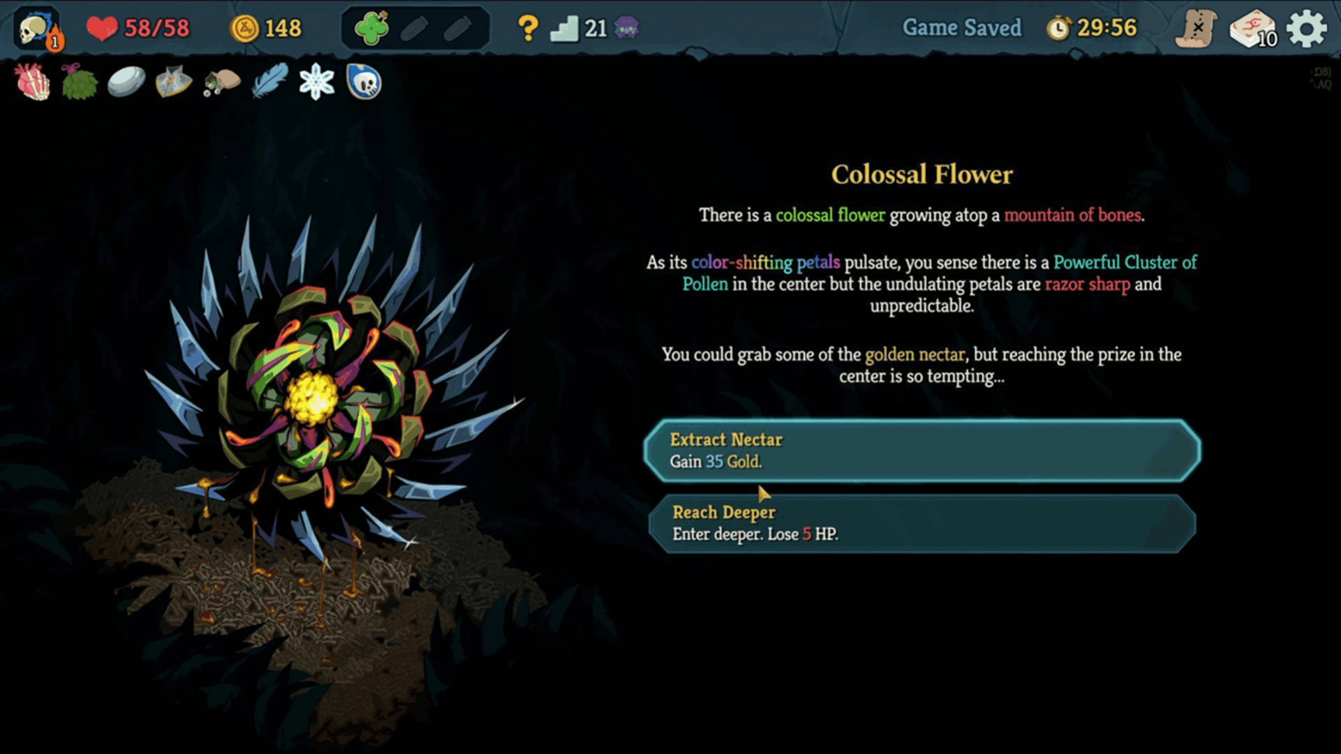 Что делает Колоссальный цветок в Slay the Spire 2?