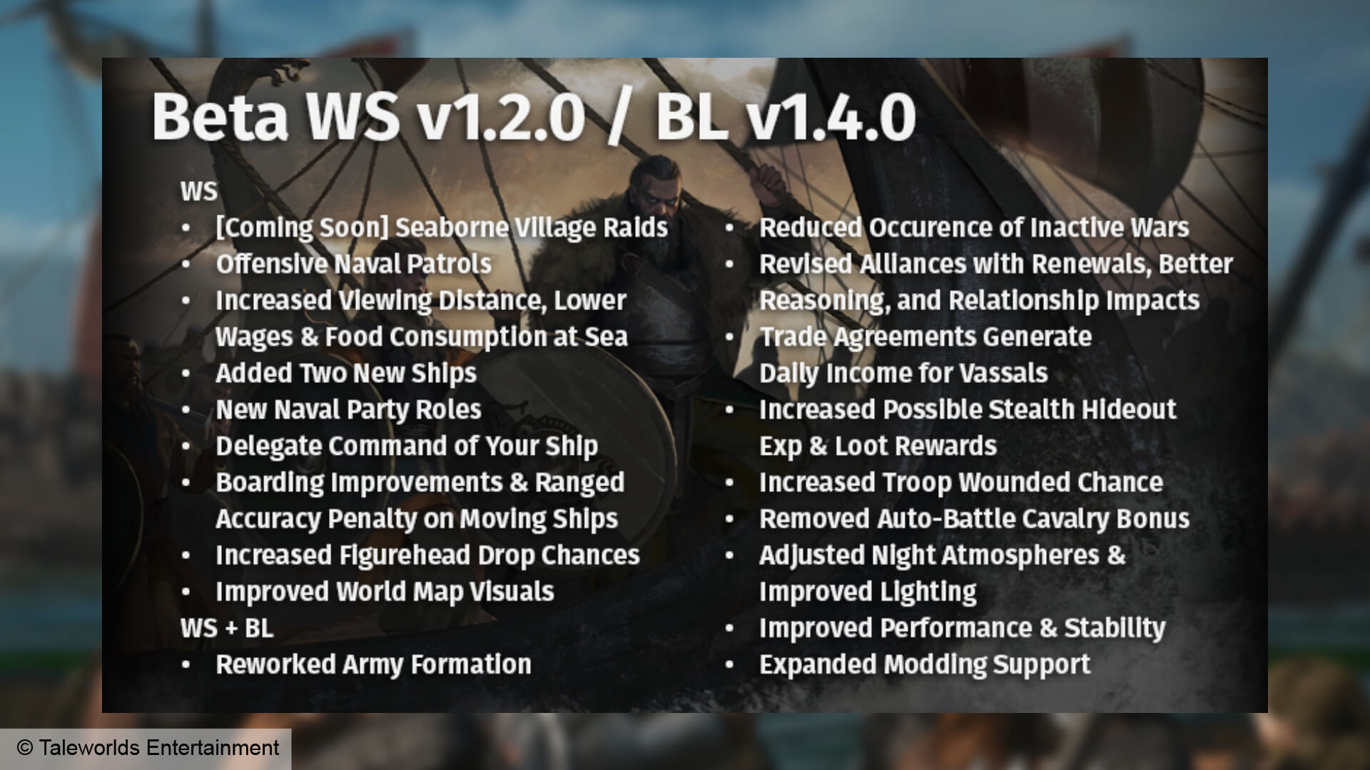 Mount and Blade 2 тестирует более живую дипломатию и морские набеги в новой бете