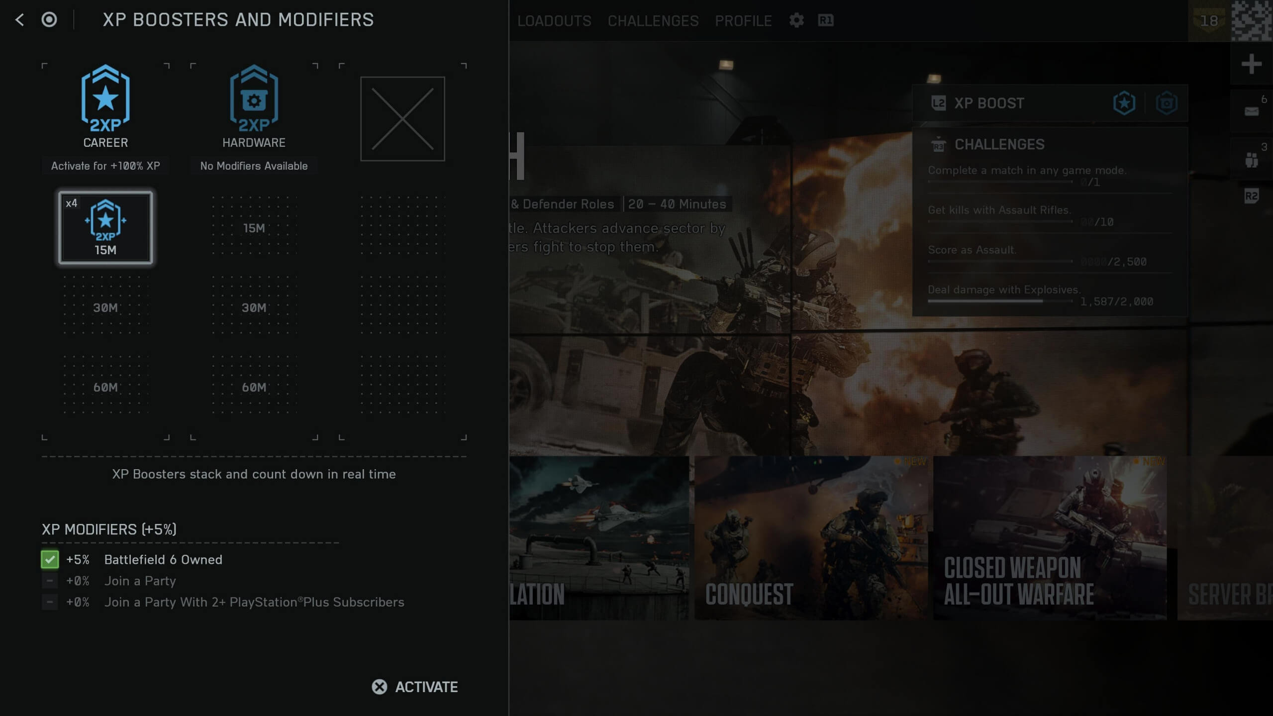 Как использовать токены ускорения XP в Battlefield 6