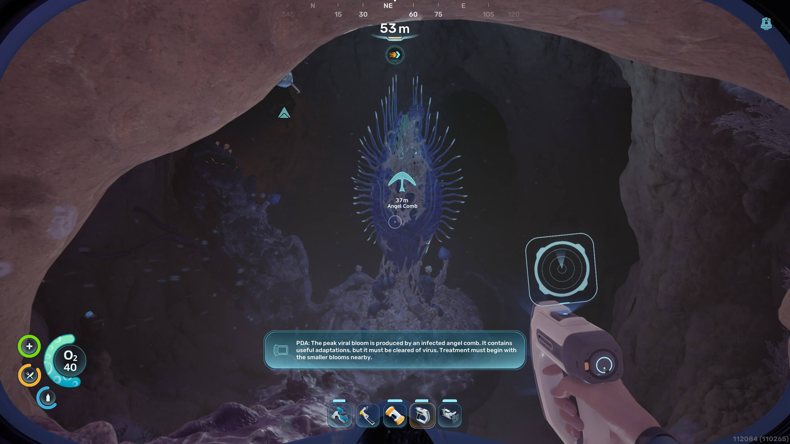 Как очистить Гребневика-ангела в Subnautica 2