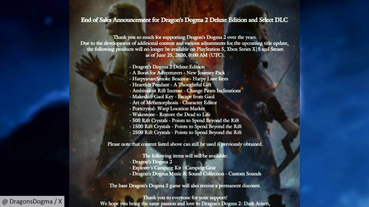 В Dragon's Dogma 2 убирают микротранзакции и снижают цену