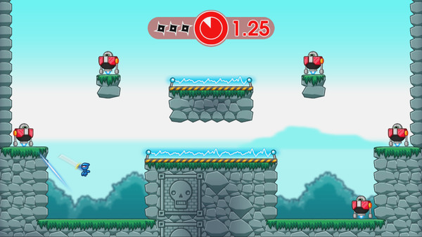 Игра 10 Second Ninja X, скриншот