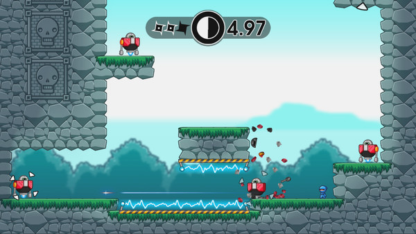 Игра 10 Second Ninja X, скриншот