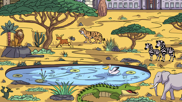 Игра 100 Africa Cats, скриншот