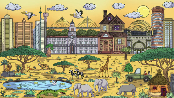 Игра 100 Africa Cats, скриншот