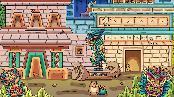 Игра 100 Aztec Cats, скриншот