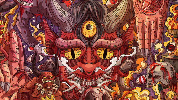 Игра 100 Demon Cats, скриншот