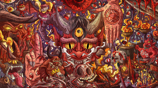 Игра 100 Demon Cats, скриншот
