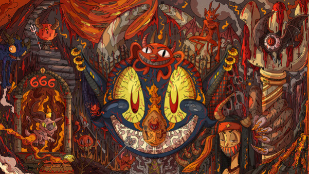 Игра 100 Demon Cats, скриншот