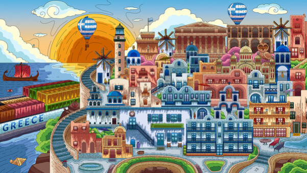 Игра 100 Greece Cats, скриншот