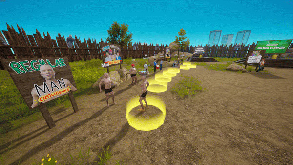 Игра 100 Men vs 1 Gorilla, скриншот