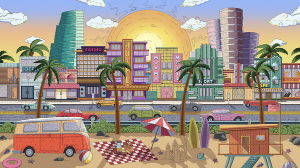 Игра 100 Miami Cats, скриншот