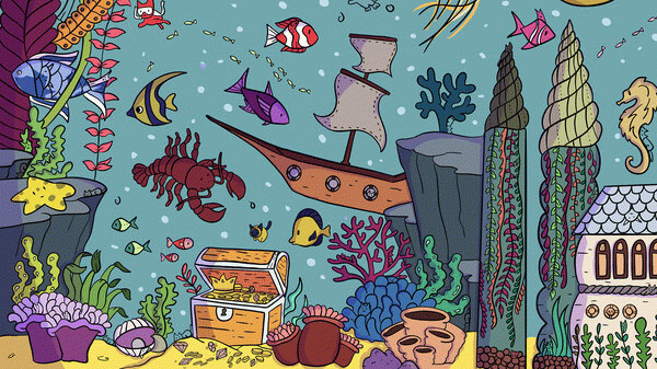 Игра 100 Sea Cats, скриншот