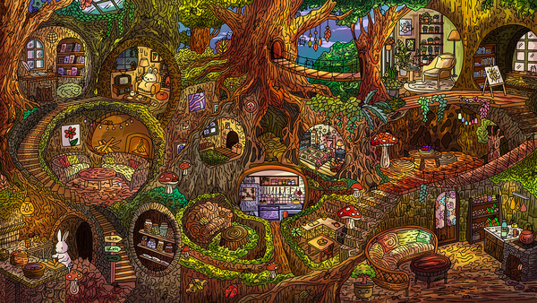 Игра 100 Sherwood Cats - Artbook, скриншот