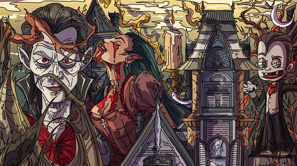 Игра 100 Vampire Cats, скриншот