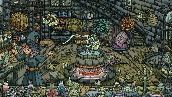 Игра 100 Witch Cats, скриншот