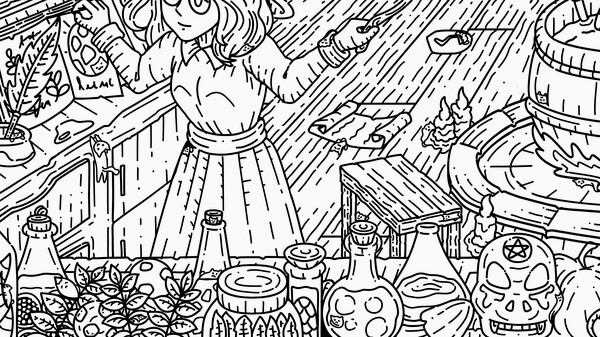 Игра 100 Witch Cats, скриншот