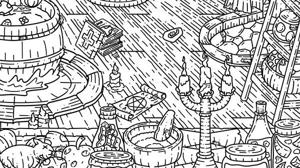 Игра 100 Witch Cats, скриншот