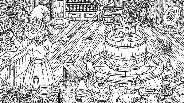 Игра 100 Witch Cats, скриншот