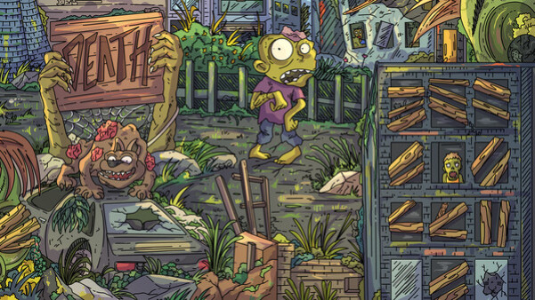 Игра 100 Zombie Cats, скриншот