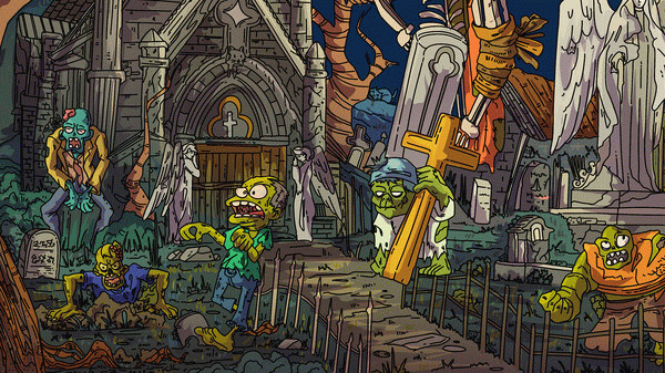 Игра 100 Zombie Cats, скриншот
