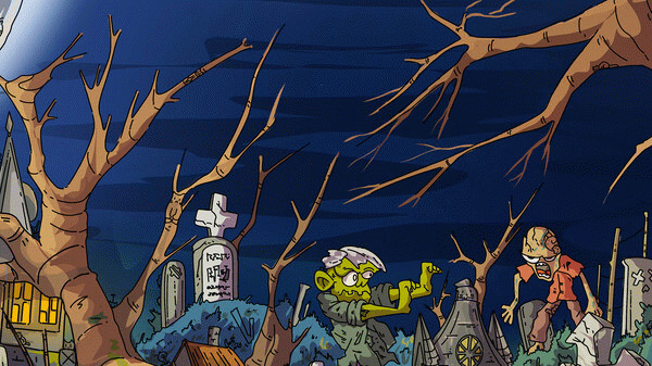 Игра 100 Zombie Cats, скриншот