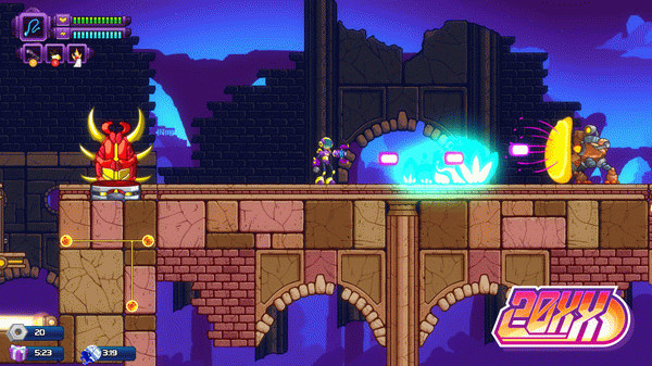 Игра 20XX - Hawk Character DLC, скриншот