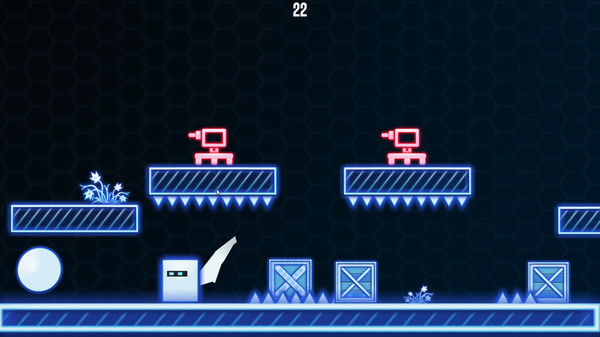 Игра 2D Neon Cube, скриншот