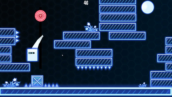 Игра 2D Neon Cube, скриншот