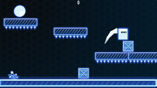 Игра 2D Neon Cube, скриншот