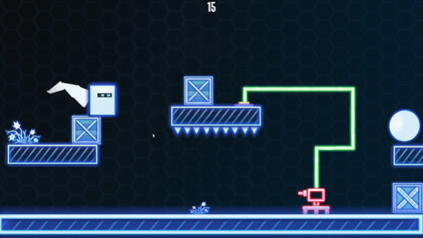 Игра 2D Neon Cube, скриншот