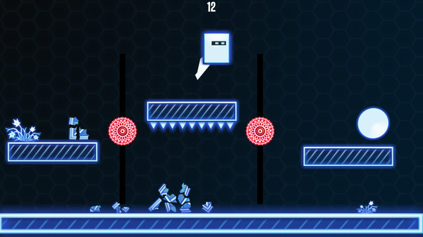 Игра 2D Neon Cube, скриншот
