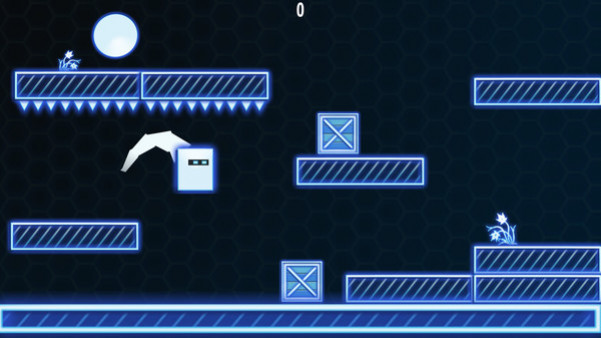 Игра 2D Neon Cube, скриншот