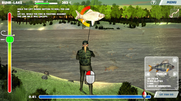 Игра 3D Arcade Fishing, скриншот