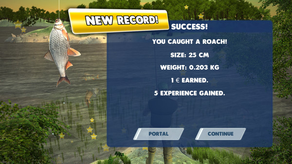 Игра 3D Arcade Fishing, скриншот