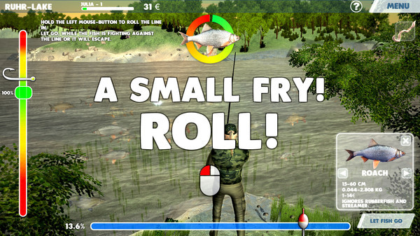 Игра 3D Arcade Fishing, скриншот