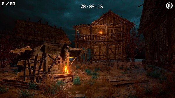 Игра 3D PUZZLE - Deserted Village, скриншот