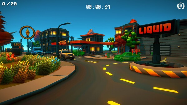 Игра 3D PUZZLE - Gas Station, скриншот