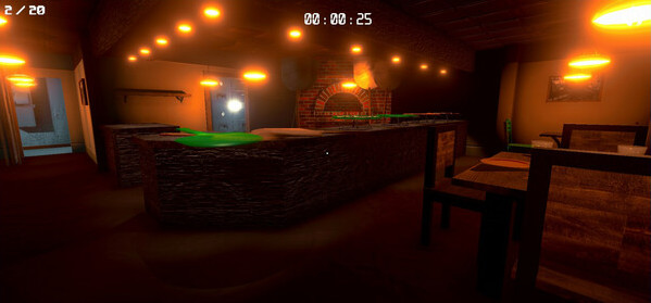 Игра 3D PUZZLE - Pizza Shop 1, скриншот